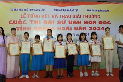 Trường Tiểu học Tịnh Hà tham dự lễ trao giải Cuộc thi Đại sứ Văn hóa đọc 2024