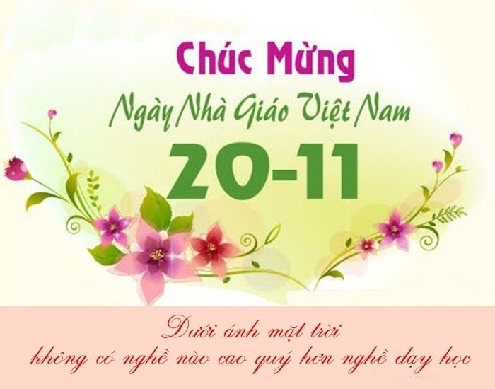 TRI ÂN NGÀY NHÀ GIÁO VIỆT NAM 20/11/1982 -20/11/2021
